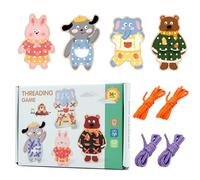 GkgWuxf Giocattolo per Allacciare, apprendimento precoce e abilità motorie - Giocattolo di Infilatura e Lacer in Legno | per Giovani Ragazze Ragazzi casa Viaggio Camera