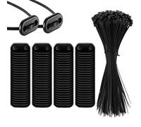 GkgWuxf Kit di fissaggio per recinzione, in PVC, per recinzioni di privacy, resistente alle intemperie e ai raggi UV, accessorio di fissaggio per ringhiere per giardino, terrazza, balcone