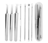 GkgWuxf Kit di rimodellamento ComEdOne, strumento di estrazione Whitehead, Kit di naso a popping 7x pimple, ComEdone che scoppiano pinzette Whitehead Strumenti di raccolta per la pelle liscia