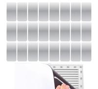 GkgWuxf Piastra metallica per magneti, 6 x 3 cm, piastra magnetica con retro adesivo, strisce di metallo, accessori di ricambio in acciaio, copertura per prese d'aria per auto e cucina