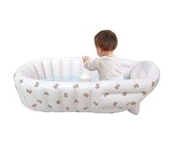 GkgWuxf Vasca da bagno per bambini da viaggio, Vasca da bagno portatile per bambini, Sedia da piscina ergonomica pieghevole con supporto per lavabo, giochi d'acqua all'aperto in estate, bagno da