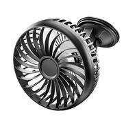GkgWuxf Ventilatore per auto - Ventilatore ad aria con ventosa, silenzioso, alimentato tramite USB, con 3 livelli, per tenda, scrivania, esterni, viaggi, autista, cabina, golf cart camera da letto