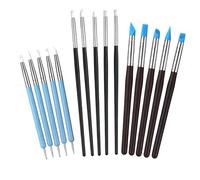 Gkhlg 15 strumenti per scolpire argilla in silicone con manici ergonomici Strumento per unghie in silicone per artisti, artigiani appassionati di fai da te, perfetti per modellazione di argilla, nail