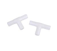 Gkhowiu 2 pezzi 12 mm plastica Equal T connettore Barbed tubo aria tubo acqua falegname