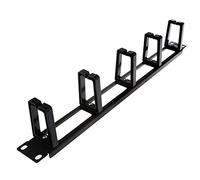 Gkhowiu Armadi Rack 1U da 19 Pollici Gestione Cavi Organizzatore di Rete Cava Telaio di Gestione Cavi Staccabile a Cinque Anelli Ring