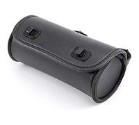 Gkhowiu Borsa per Forcella per Borsa per Attrezzi per Manubrio nel Pelle PU Borsa per Portaoggetti Un Rullo Sissy Bar Borsa da 2 Cinghie, Universale