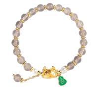 GKIRQVPE Bracciale Feng Shui in cristallo | Amuleto di ricchezza multicolore for il 2024 dello zodiaco del drago Feng Shui