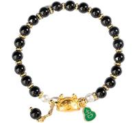 GKIRQVPE Bracciale Feng Shui in cristallo | Multicolore: amuleto del chakra della ricchezza Feng Shui dell'anno 2024 del drago