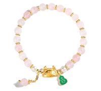 GKIRQVPE Bracciale Feng Shui in cristallo | Multicolore: amuleto del chakra della ricchezza Feng Shui dell'anno 2024 del drago