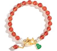 GKIRQVPE Bracciale Feng Shui in cristallo | Multicolore: amuleto del chakra della ricchezza Feng Shui dell'anno 2024 del drago