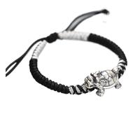 GKIRQVPE Bracciale in argento puro 999 con drago della ricchezza Feng Shui | Multicolor for ricchezza, buona fortuna, longevità: stile cinese