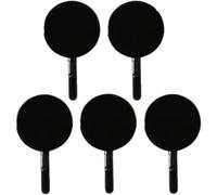 GKIRQVPE Ganci da parete autoadesivi in PP | Confezione da 5 multicolori for appendere cappotti, borse, asciugamani e utensili da cucina in più stanze(Svart)