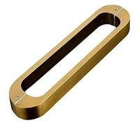 GKIRQVPE Maniglia for porta push pull a due lati in acciaio | Scenario di utilizzo multicolore: camera da letto, bagno, ingresso, armadio, porta in vetro(Gold)