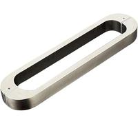 GKIRQVPE Maniglia for porta push pull a due lati in acciaio | Scenario di utilizzo multicolore: camera da letto, bagno, ingresso, armadio, porta in vetro(Silver)