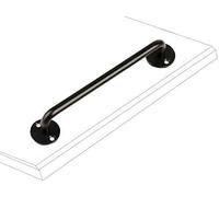GKIRQVPE Meno maniglia for porta della stalla push-pull in acciaio | Bianco e nero 8,8/12,5/14/20 pollici for porte interne in legno vetro alluminio esterno(Svart,Length 8.8 in)