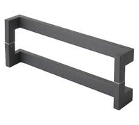 GKIRQVPE Meno maniglia for porta push pull a doppia faccia in acciaio | Multicolor 15,7-38,3 pollici Distanza tra i fori: vetro, legno, doccia, cucina, negozi, cantine(Gris,Hole pitch 38.3 in)