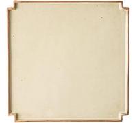 GKIRQVPE Piatti bianchi, varie dimensioni, Piatto da pranzo quadrato in ceramica for cucina di casa, ristorante, bar, dessert, insalata, dimensioni LMS(L)