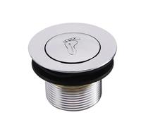 GKIYMLLFV Accessori Piletta di Scarico a Scomparsa Piletta di Scarico Multistrato in Argento Guarnizione stagna 1 Pezzo Lega + Ottone + plastica Scarico for Vasca da Bagno