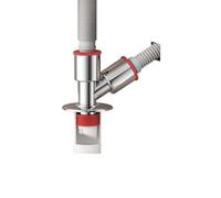 GKIYMLLFV Canale di Scarico for Lavatrice, distributore d'Acqua a Tre Vie, antiodore e antitrabocco, Speciale Raccordo for Scarico a Pavimento(ZhengXing)