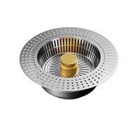 GKIYMLLFV Filtro for lavello da Cucina 3 in 1, Anti-intasamento, Tappo for lavello in Acciaio Inossidabile 304, Deodorante a Scomparsa, cestello for lavello