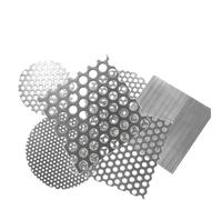 GKIYMLLFV Griglia perforata in acciaio inossidabile 304, piastra di filtrazione spessa 1 mm, coperchio di scarico in metallo vorticoso, protezione della rete vegetale(A)