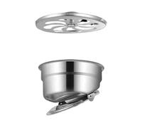 GKIYMLLFV Scarico a Pavimento in Acciaio Inossidabile, raccoglicapelli Universale for Vasca da Bagno, sifone Anti-Perdita, scolapiatti Anti-Odore for Doccia, Accessori Hardware(39-42mm-304 Steel)