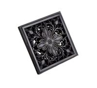 GKIYMLLFV Scarico for Bagno in Ottone Quadrato for Doccia, sifone for Pavimento, griglia di Scarico con Filtro for Capelli, scarichi Anti-Odore 10 * 10 cm DL-0503d(C1)