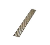 GKIYMLLFV Scarico for Doccia Rettangolare lineare Nero Opaco con griglia Rimovibile, Filtro for Capelli in Acciaio Inossidabile 304, Scarico for Doccia in Oro Spazzolato(Gun Gray - M,50CM)