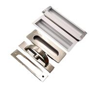 GKIYMLLFV Simple And Modern Aluminum Alloy Hidden Concealed Knob Wardrobe Shoe Cabinet Wine Cabinet Door Pull Furniture Handle(3810-64mm)