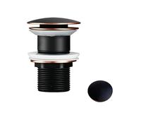 GKIYMLLFV Tappo for lavandino del Bagno, sifone, Tappo di Scarico, Rubinetto for lavabo, Accessorio for lavabo, Tubo for lavabo, Nero, Oro, Rosa(Pink)