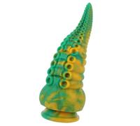 GKLWEJ Dildo Tentacolare, DìḷĐò fantasy in silicone liquido da 19 cm con ventosa potente, stimolazione del punto G della prostata, giocattolo erotico anale per donne e uomini