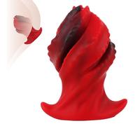 GKLWEJ Plug anale grande, dildo in silicone a forma di T, dildo realistico, plug anale morbido extra large, dilatatore anale, plug anale per donne uomini coppie, L