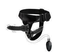 GKLWEJ Strap on per Coppie, Strap on Vibratoreper Donna Pene per Donne Sessuali Lesbiche con due Peni, Fallo Indossabile Strap On Sex Toys Donna