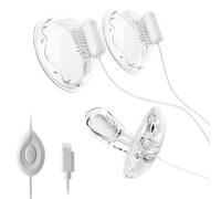 GKLWEJ Ventose per Capezzoli, Vibratori del Punto G con 12 Modalità, Stimolatori Elettrici del Seno 2 In 1, Giocattoli Sessuali per Donne Sole, Vibratore Clitoride, Stimolatore dei Capezzoli per Lei