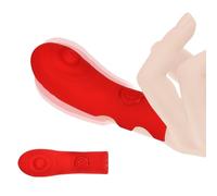 GKLWEJ Vibratore da dito, vibratori del punto G con 10 modalità di vibrazione, doppi anelli antiscivolo, giocattolo erotico, stimolatore del clitoride per lei, stimolazione dei capezzoli
