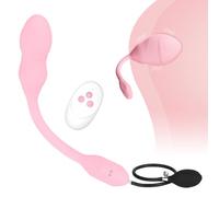 GKLWEJ Vibratori gonfiabili con plug anale, vibrazione del punto G con 10 modalità di vibrazione, dildo vibrante gonfiabile con telecomando e pompa, sex toy per coppie di uomini e donne