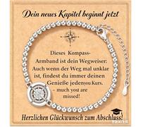 Gkmamrg Regali positivi per donne, bracciale da donna, in argento Sterling 925, portafortuna e coraggiatore, regalo di compleanno per la migliore amica, moglie, figlia, mamma, Regolabile, Argento