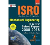 Gkp Isro 2019 Mechanical Engineering - Previous Years' Solved Papers (Tascabile)