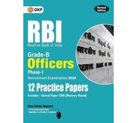 Gkp Rbi 2019 Grade B Officers Ph I 12 Practice Papers (Tascabile)