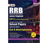 Gkp Rrb 2019 Junior Engineer CBT II 30 Sets Chapter-Wise & Year-Wise (Tascabile)