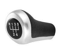 GKQRKVNM Pomelli leva cambio Compatibile Con BMW Per X1 E84 X3 E83 F25 X4 | F2 6 X5 E53 X6 Z4 E85 E86 Z5 Z8 E52 M3 M4 M5 Auto 5 6 Speed Gear Stick Pomello Cambio Argento(5 Speed)
