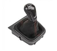 GKQRKVNM Pomelli leva cambio Compatibile Con VW Per Golf 5 MK5 2004-2008 | Per Jetta MK3 2006-2012 Pomello Del Cambio Velocità Auto Ghetta Di Avvio(Red line 5 Speed)