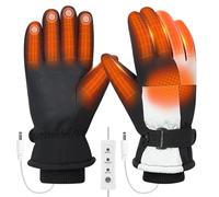 Gkstly Guanti Riscaldati USB per Uomo e Donna, Guanti Riscaldanti Impermeabili Antivento Guanti Invernali Scaldamani Touchscreen per Motociclismo per Ciclismo Sci (Senza Batteria)