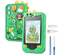Gkstly Smartphone Giocattolo Telefono per Bambini Dotato di Touchscreen | 2,8 " Schermo Doppio Kamera Giochi Educativi MP3, Ideale Come Regalo di Natale o di Compleanno 3-8 Anni (Verde)