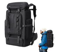 Gkstly Zaino da Trekking 80L, Viaggio Zaino per Alpinismo Impermeabile, Zaino da Viaggio Grande Capacità con Scomparti Multipli, Leggero e Traspirante per Campeggio, Trekking e Attività Outdoor