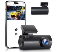 GKU Dash Cam Auto 4K UHD 2160P, DashCam con WiFi 5.8GHz | Visione Notturna, 170° Grandangolo, WDR, G-Sensor, Loop Recording, Monitoraggio Parcheggio 24H, Max 256GB