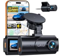 GKU Dashcam Auto Anteriore Posteriore 4K con STARVIS 2, Dash Cam Auto