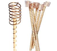 Gkumgwo Bacchette per piante elettriche, 6 pezzi per coltura elettrica, antenne a bobina di rame | aste elettroniche da giardino da 30 cm per una maggiore resa nelle piante, terrazze, balconi