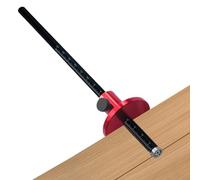 Gkumgwo Calibro A Rotella,Attrezzi Marcatura In Lega Alluminio Per Legno - Attrezzatura per Scrittura del Legno, Guida per Linee Parallele in Giunzione Pannelli Massello