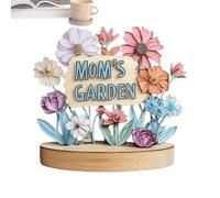 Gkumgwo Cartello Love Grows Here, centrotavola in legno per la festa della mamma, sculture da scrivania, decorazioni decorative per mensole della nonna, tavoli, ingresso, Natale, Ringraziamento